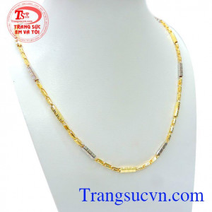 Dây chuyền nam vàng tây sang trọng