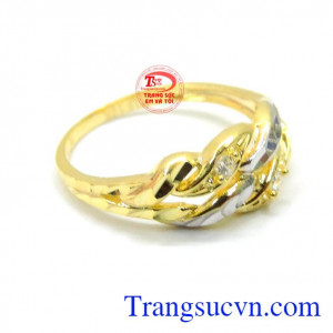Nhẫn nữ 10k giao hàng toàn quốc có giấy kiểm định và thu mua lại. Nhẫn nữ vàng thời trang quý phái
