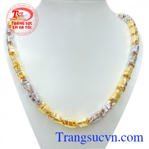 Dây chuyền nam tính phong cách TSVN là dây chuyền nam vàng sang trọng đảm chất lượng dành cho phái mạnh,dây chuyền vàng nam,đeo cùng mặt dây chuyền nam hợp thời trang
