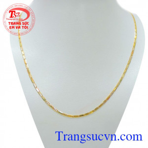 Dây chuyền nữ mãnh vụn yêu thương tinh tế sang trọng với dây chuyền vàng nữ