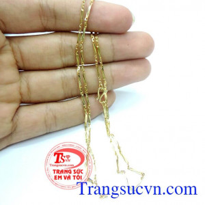 Dây chuyền nữ vàng tây sang trọng