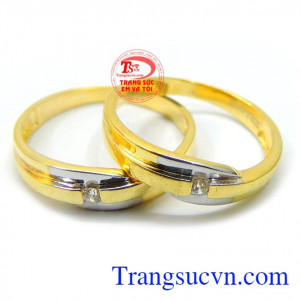 Nhẫn cưới tình yêu bền chặt là nhẫn cưới vàng 10k đẹp