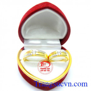 Nhẫn cưới vàng giá rẻ đẹp sang trọng kinh tế cho đôi bạn trẻ