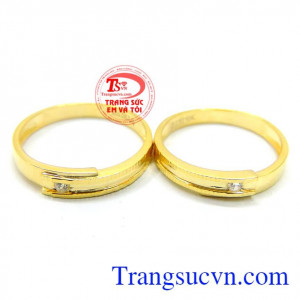 Nhẫn cưới vàng giá rẻ đẹp sang trọng kinh tế cho đôi bạn trẻ