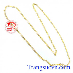 Chiếc dây chuyền kiểu mưa vàng đảm bảo chất lượng vàng