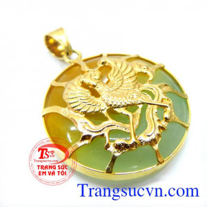 mặt ngọc bọc vàng đẹp, đeo phong thủy, mặt ngọc, mặt ngọc bọc vàng, giao hàng toàn quốc, Mặt ngọc cẩm thạch bọc vàng 10k