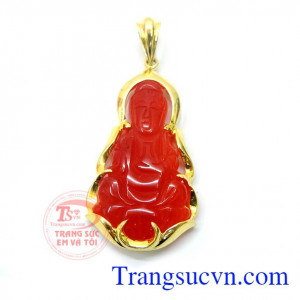 Mặt quan âm sang trọng bọc vàng mang lại nhiều may mắn trong công việc cũng như trong cuộc sống