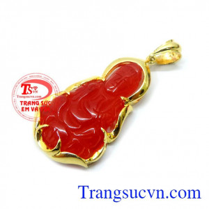 Mặt quan âm sang trọng bọc vàng