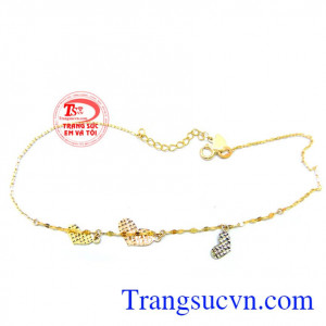 đeo lắc chân vàng tây hợp thời trang, khách hàng nhiều năm liền bình chọn.