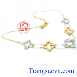 Lắc chân nữ hoa 4 cánh quý phái