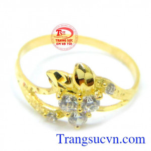 Chất lượng vàng được đảm bảo uy tín. Nhẫn vàng nữ tính 10k