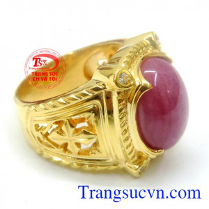Nhẫn nam đẹp dành cho người mệnh thủy, nhẫn nam vàng tây đẹp,có giấy kiểm định đá quý và vàng