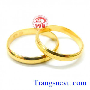 Nhẫn cưới vàng 18k yêu thương mang lại nhiều hạnh phúc trong tình yêu gắn bó sự thủy chung son sắc
