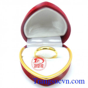 Nhẫn nam vàng 14k tròn trơn mang lại vẻ đẹp sang trọng lịch lãm quý phái