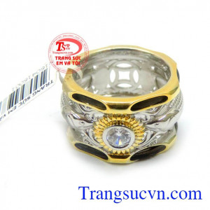 Nhẫn nữ vàng cá 18k thời trang chiếc nhẫn nữ đẹp đeo hợp làm tôn lên vẻ đẹp dịu hiền của phái đẹp. 