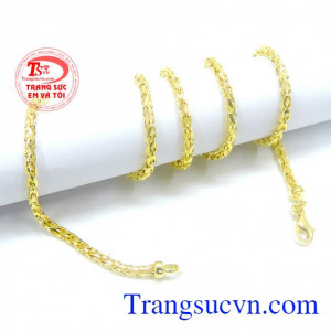 Dây chuyền nam vàng tây