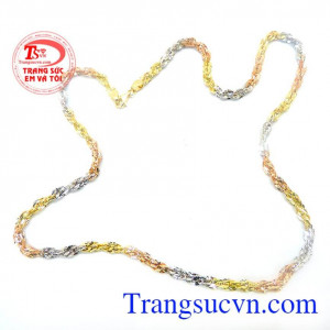 Chiếc vòng cổ vàng tây dành cho nam thiết kế đẹp, phong cách