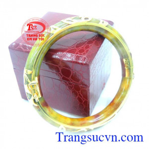 Vòng tay bọc vàng quý phái đẹp