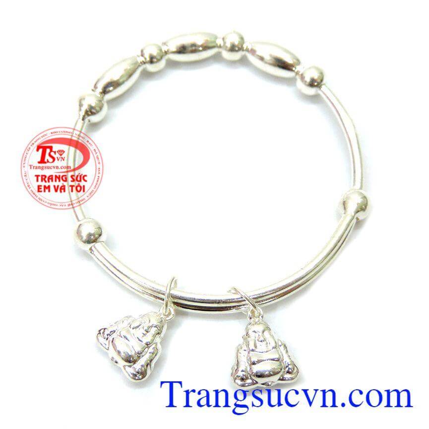 Lắc bạc kiểu dáng kute cho trẻ
