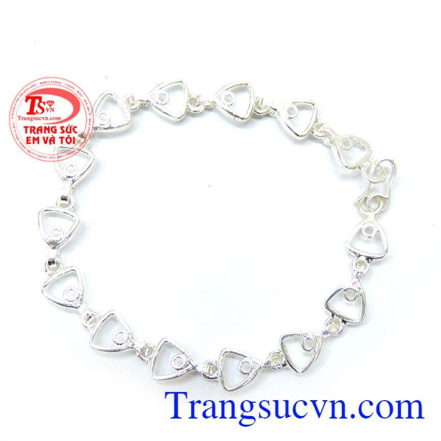 Lắc tay bạc nữ tính