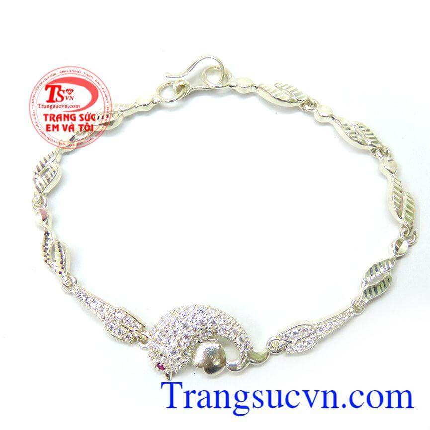 Lắc bạc nữ cá heo xinh xắn