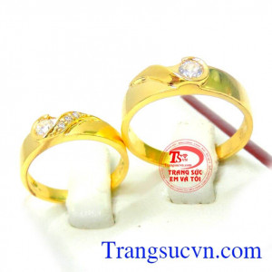 Nhẫn cưới vàng giá rẻ đẹp sang trọng kinh tế cho đôi bạn trẻ