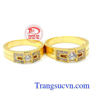 Nhẫn cưới vàng giá rẻ đẹp sang trọng kinh tế cho đôi bạn trẻ