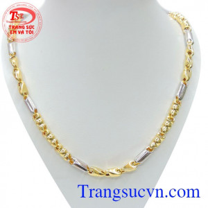 Sản phẩm dây chuyền vàng mạnh mẽ thương hiệu TSVN dây chuyền nam 10k đẹp, thiết kế kiểu dáng Italy sang trọng, sành điệu, dây chuyền nam vàng tây phong cách cho phái nam