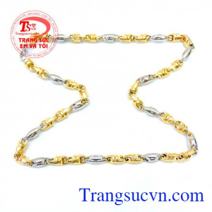 Dây chuyền vàng tây 18k nhập