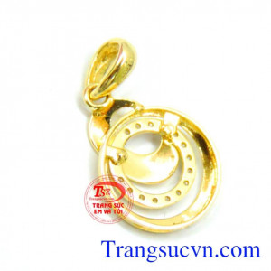 Mặt dây chuyền vàng tây sang trọng dành tặng phái đẹp