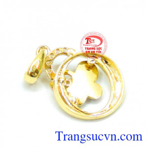 Mặt dây chuyền vàng tây xinh xắn 10k