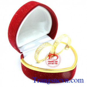 Nhẫn cưới vàng giá rẻ đẹp sang trọng kinh tế cho đôi bạn trẻ