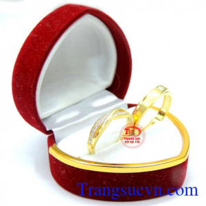 Nhẫn cưới vàng giá rẻ đẹp sang trọng kinh tế cho đôi bạn trẻ