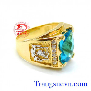 Nhẫn nam 10k logo Liverpool