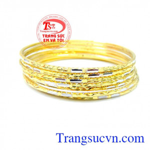 Vòng tuần sang trọng cho các chị em thêm xinh đẹp. Vòng tuần quý phái vàng 10k đẹp