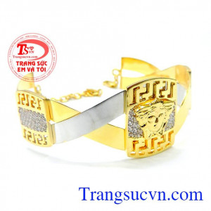 Vòng tay nữ 10k mặt Versace đẹp