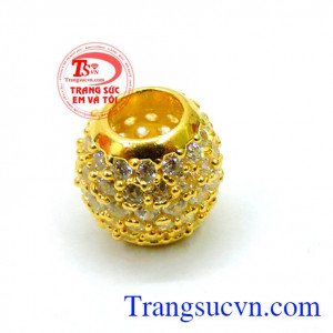 Mặt dây nữ bi kiểu sang đính đá