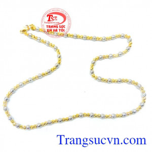 Dây chuyền nam vàng tây sang trọng