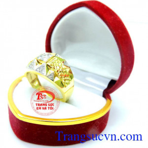 Nhẫn nam vàng đẹp sang trọng 10k