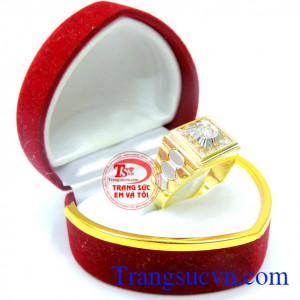 Nhẫn nam đinh kim cương sang trọng là món quà ý nghĩa nhất mà phái nam