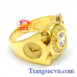 Nhẫn nam vàng tây phú quý