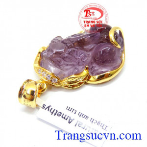 Tỳ hưu thạch anh tím tài lộc