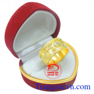 Nhẫn rồng vàng nam tính đẹp