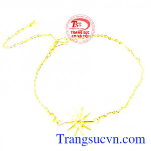 Lắc nữ vàng tây,khách hàng ưa chuộng. Lắc tay hậu duệ mặt trời cho nữ