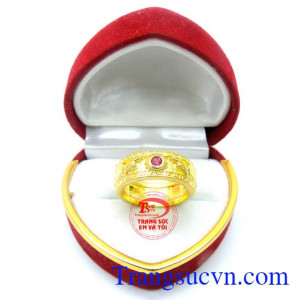 Nhẫn rồng nổi 3D sang trọng là nhẫn nam vàng tây khắc chạm rồng đẹp, sản phẩm tinh tế, hợp thời trang