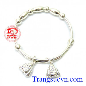 Lắc bạc kiểu dáng kute cho trẻ