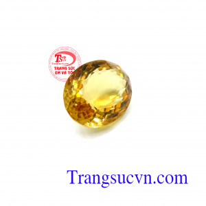 Đá thạch anh vàng oval đẹp
