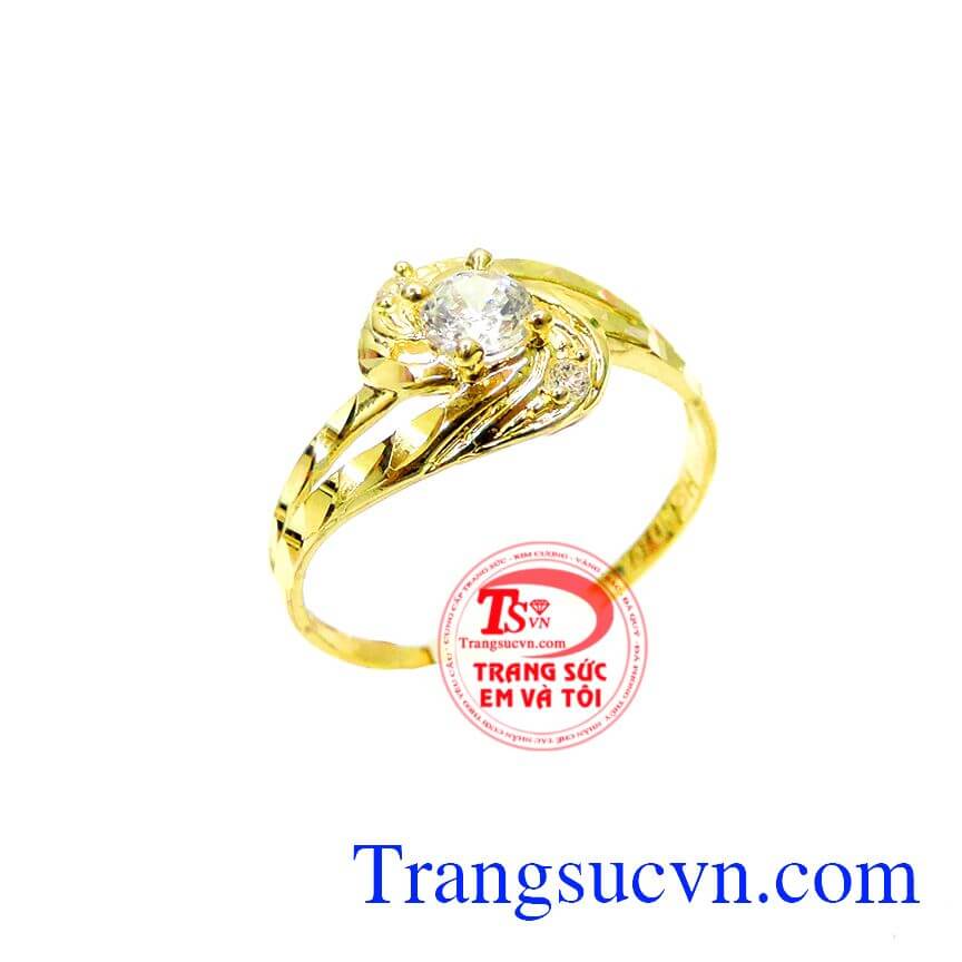 Nhẫn vàng nữ tính đẹp giá rẻ