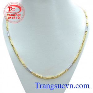 Dây chuyền khúc thời trang đẹp là dây chuyền  vàng tây đảm bảo chất lượng, Uy tín