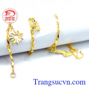 Lắc chân vàng cho nữ cá tính 